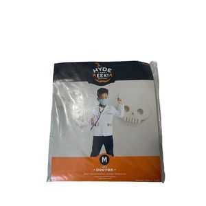 Children's BOYS GIRLS 3pc Doctor Halloween Costume Size M 8 Yr  LAB COAT SCRUBS